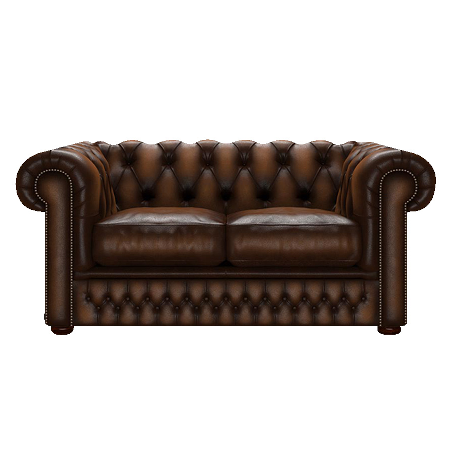 SHACKLETON CHESTERFIELD 2-SITS ANTIQUE AUTUMN TAN